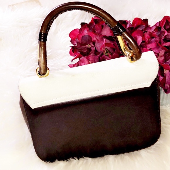 BALMAIN Vintage Brown Leather Handbag - Picture 3 of 7